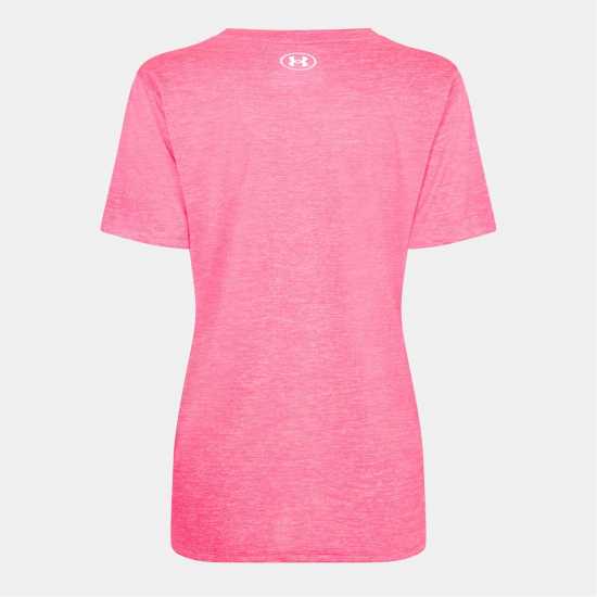 Under Armour Tech™ Twist V-Neck Short Sleeve Womens Революционен розов Under Armour Tech™ Twist V-Neck Short Sleeve Womens Революционен розов