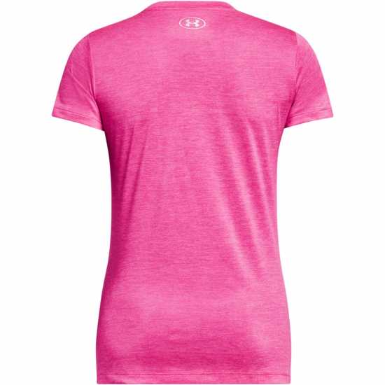Under Armour Дамска Блуза Къси Ръкави Tech Twist Short Sleeve T Shirt Ladies Rebel Pink Дамски тениски с яка