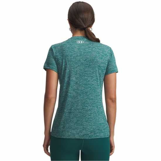 Under Armour Tech™ Twist V-Neck Short Sleeve Womens Rack Green 