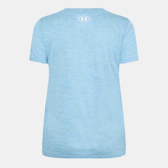 Under Armour Tech™ Twist V-Neck Short Sleeve Womens Синьо Спокойствие 