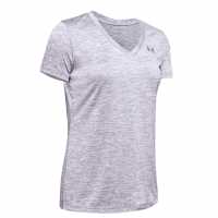 Sale Дамска Тениска Under Armour Tech Twist T Shirt Ladies Crystal Lilac Дамски тениски и фланелки