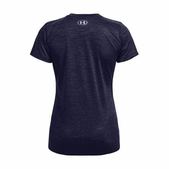Under Armour Дамска Тениска Tech Twist T Shirt Ladies Midnight Navy - Дамски тениски с яка