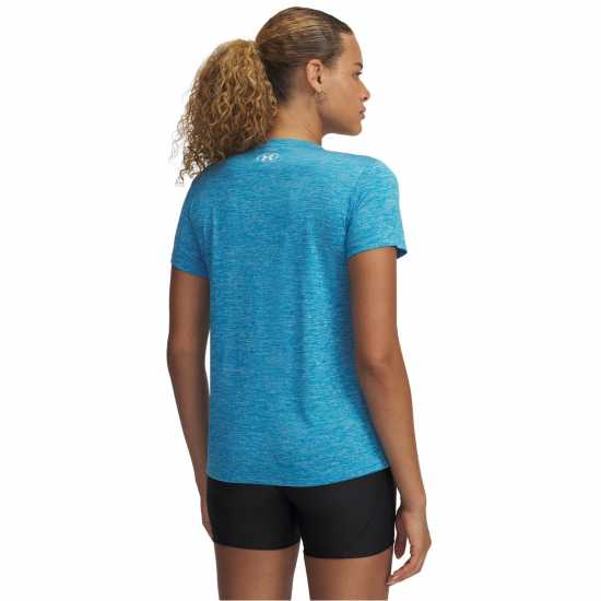 Under Armour Tech™ Twist V-Neck Short Sleeve Womens Етерно синьо 