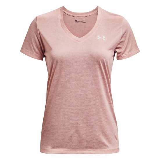 Sale Дамска Тениска Under Armour Tech Twist T Shirt Ladies Pink - Дамски тениски с яка