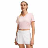 Under Armour Tech™ Twist V-Neck Short Sleeve Womens Prime Pink 