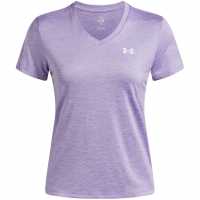 Under Armour Tech™ Twist V-Neck Short Sleeve Womens Прозрачен 