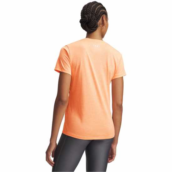 Under Armour Tech™ Twist V-Neck Short Sleeve Womens Orange Bloc Under Armour Tech™ Twist V-Neck Short Sleeve Womens Orange Bloc