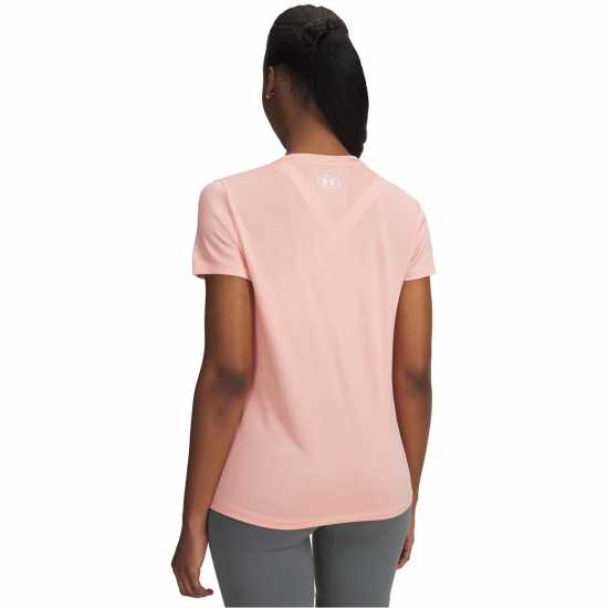 Under Armour Tech™ Twist V-Neck Short Sleeve Womens Posh Pink Under Armour Tech™ Twist V-Neck Short Sleeve Womens Posh Pink