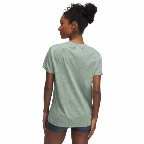 Under Armour Tech™ Twist V-Neck Short Sleeve Womens Силициево зелено 