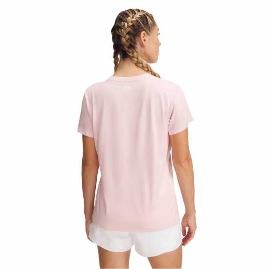 Under Armour Tech™ Twist V-Neck Short Sleeve Womens Прим Розово 