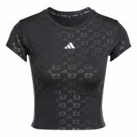 Adidas Hyperglam Training Emboss T-Shirt Womens  
