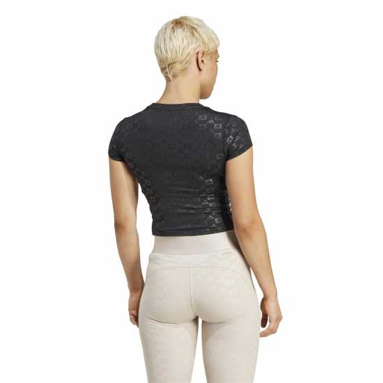 Adidas Hyperglam Training Emboss T-Shirt Womens  