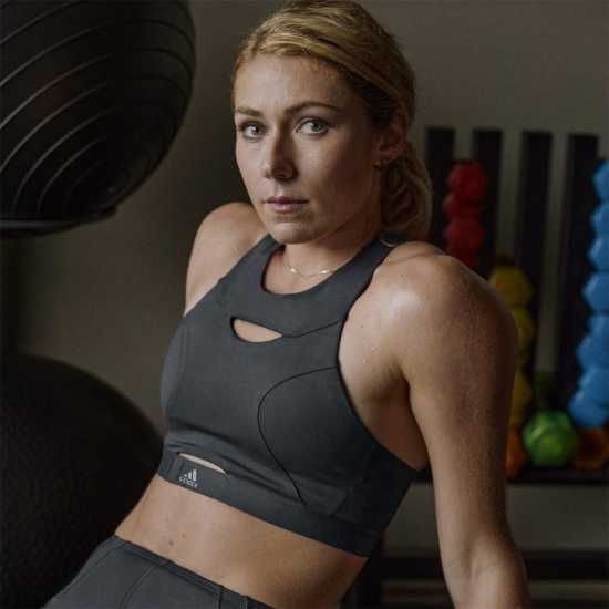 Adidas Powerimpact Luxe Training Medium-Support Bra Womens  Спортни сутиени