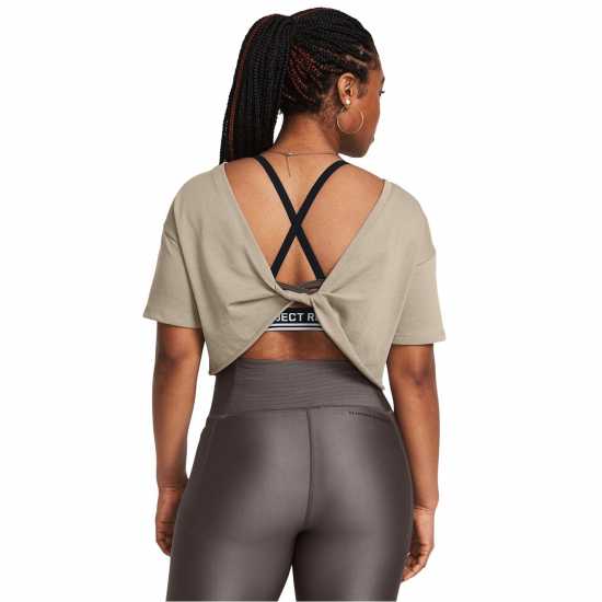 Under Armour Balance Graphic Short-Sleeve Performance Gym Top Кафяво 