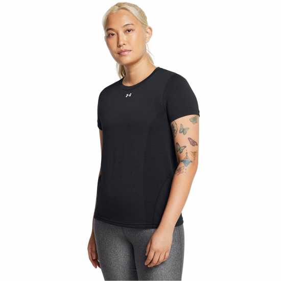 Under Armour Vanish Seamless Short-Sleeve Performance Gym Top Черно/Бяло 
