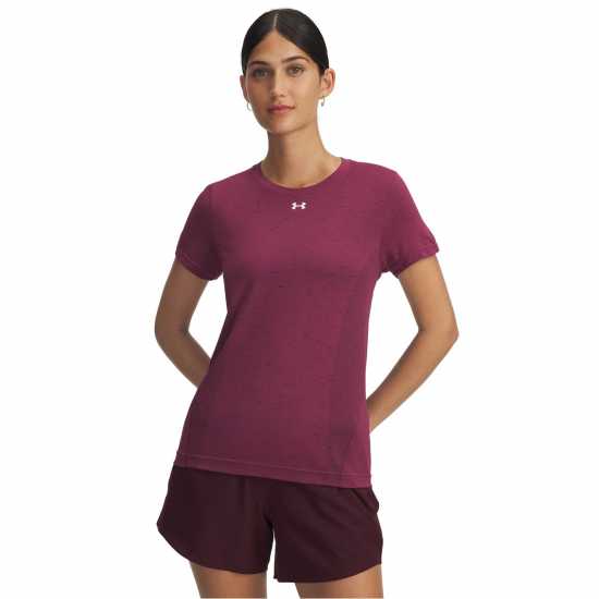 Under Armour Vanish Seamless Short-Sleeve Performance Gym Top Фуксия Здрач 