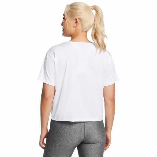 Under Armour Motion Short-Sleeve Performance Gym Top Бяло 