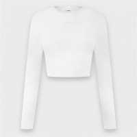 Usa Pro Pro Long Sleeve Crop Top Womens Крем Usa Pro Pro Long Sleeve Crop Top Womens Крем