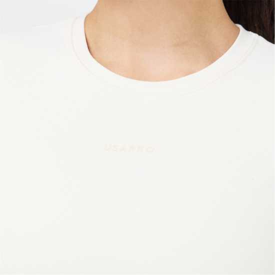 Usa Pro Pro Long Sleeve Crop Top Womens Крем Usa Pro Pro Long Sleeve Crop Top Womens Крем