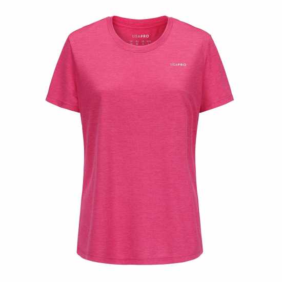 Usa Pro Pro Tech C Tee Womens Ярко розово 