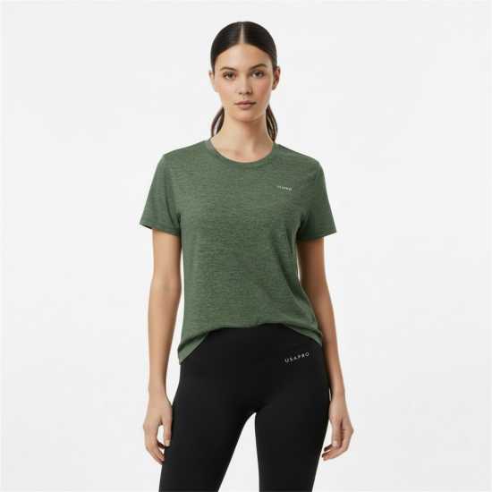Usa Pro Pro Tech C Tee Womens Горско зелено 