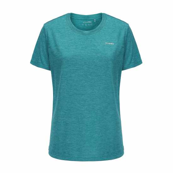 Usa Pro Pro Tech C Tee Womens Синьо-зелено 