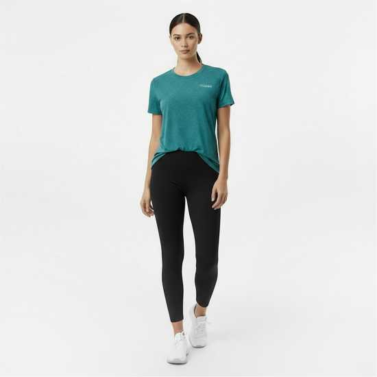 Usa Pro Pro Tech C Tee Womens Синьо-зелено 