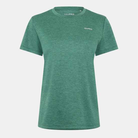 Usa Pro Tech C Tee Womens Forest Green 