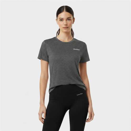 Usa Pro Tech C Tee Womens Khaki 