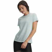 Under Armour Women's Tech Solid Short Sleeve Performance Gym Top Mint/White 