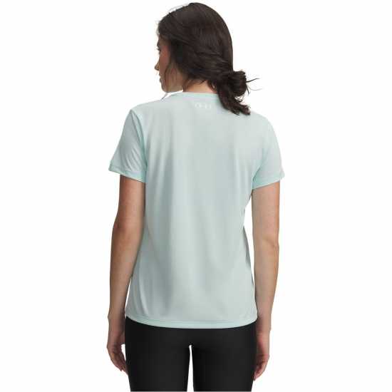Under Armour Women's Tech Solid Short Sleeve Performance Gym Top Mint/White 