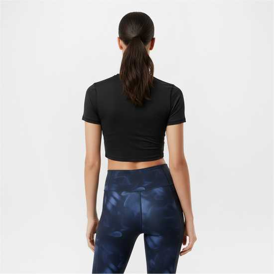 Usa Pro Training Ss Crop T-Shirts Womens Черно Usa Pro Training Ss Crop T-Shirts Womens Черно