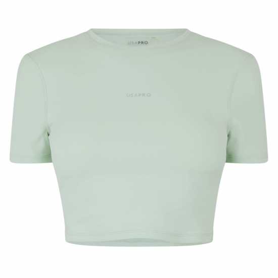 Usa Pro Pro Training Ss Crop T-Shirts Womens Писташка Usa Pro Pro Training Ss Crop T-Shirts Womens Писташка