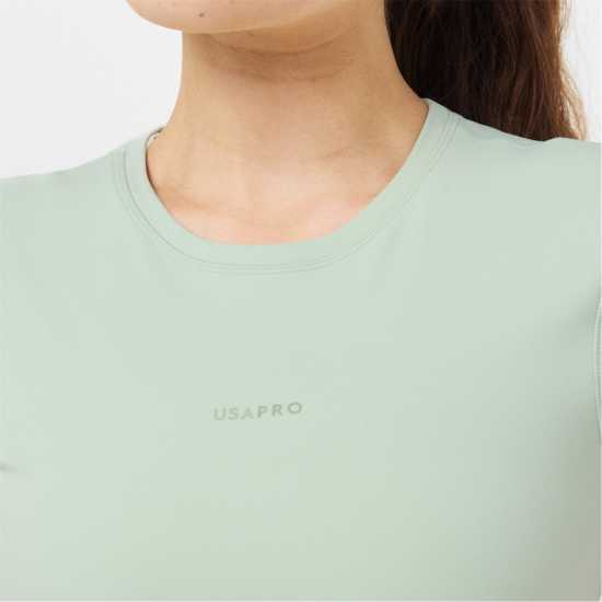 Usa Pro Pro Training Ss Crop T-Shirts Womens Писташка Usa Pro Pro Training Ss Crop T-Shirts Womens Писташка