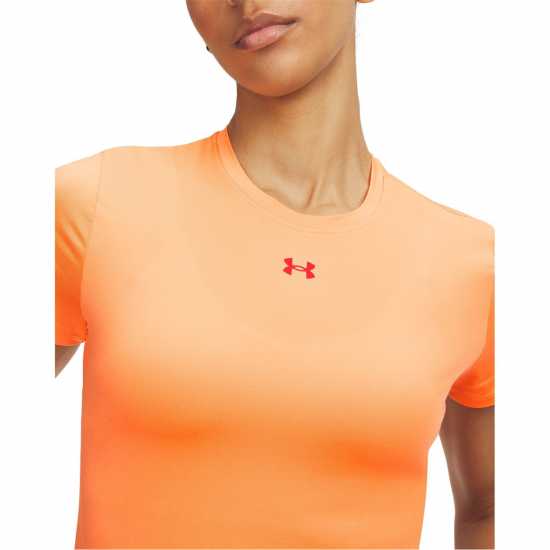 Under Armour Womens Vanish Short Sleeve Performance Gym Top Orange/Red Under Armour Womens Vanish Short Sleeve Performance Gym Top Orange/Red