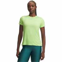 Under Armour Womens Vanish Short Sleeve Performance Gym Top Lime/Grey Under Armour Womens Vanish Short Sleeve Performance Gym Top Lime/Grey