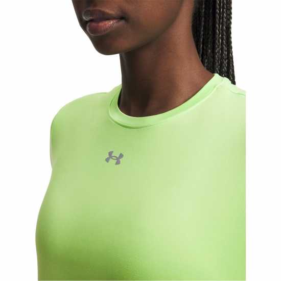 Under Armour Womens Vanish Short Sleeve Performance Gym Top Lime/Grey Under Armour Womens Vanish Short Sleeve Performance Gym Top Lime/Grey