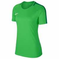 Nike Дамска Тениска Academy T Shirt Ladies Green Дамски тениски и фланелки