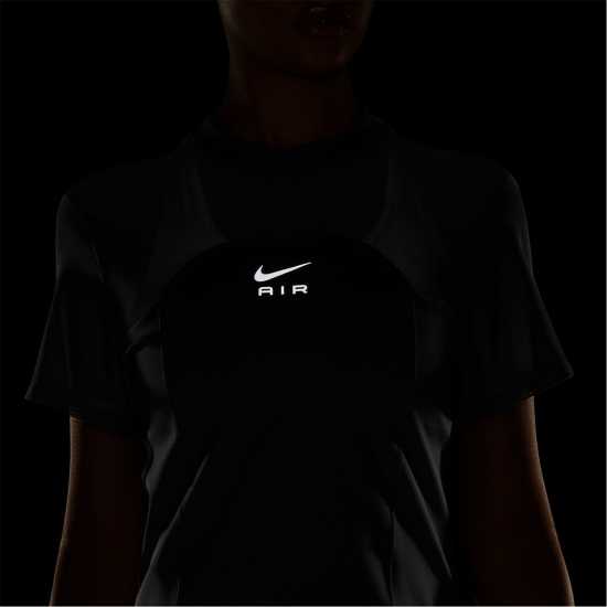Nike Air Dri-FIT Women's Short-Sleeve Running Top Black Атлетика