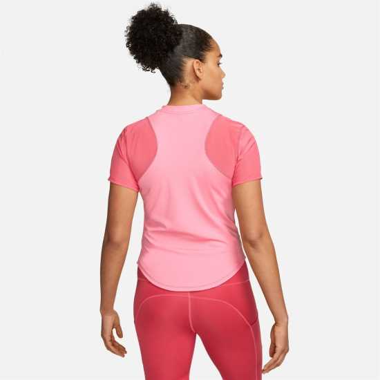 Nike Air Dri-FIT Women's Short-Sleeve Running Top Coral Chalk Атлетика
