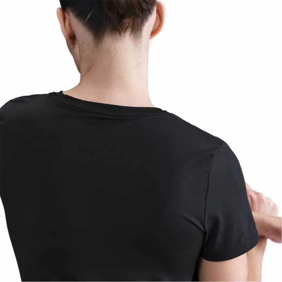 Nike Dri-Fit One Women's Standard Fit Short-Sleeve Top Черно Nike Dri-Fit One Women's Standard Fit Short-Sleeve Top Черно