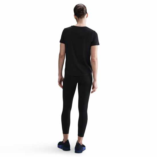 Nike Dri-Fit One Women's Standard Fit Short-Sleeve Top Черно Nike Dri-Fit One Women's Standard Fit Short-Sleeve Top Черно