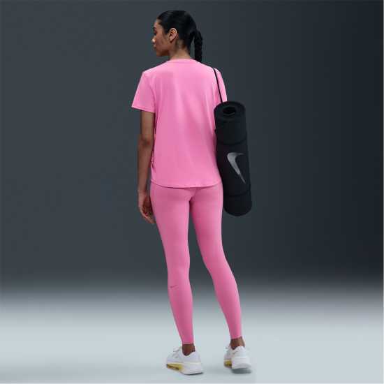 Nike Dri-Fit One Women's Standard Fit Short-Sleeve Top Игриво розово Nike Dri-FIT One Women's Standard Fit Short-Sleeve Top Игриво розово