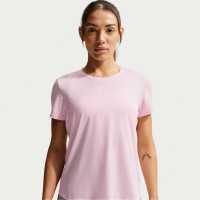 Nike Dri-Fit One Women's Standard Fit Short-Sleeve Top Pink Foam 