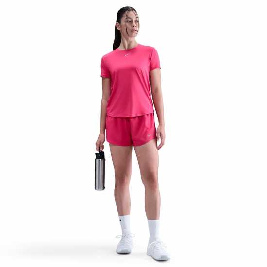 Nike Dri-Fit One Women's Standard Fit Short-Sleeve Top Ръсъм Роза Nike Dri-Fit One Women's Standard Fit Short-Sleeve Top Ръсъм Роза