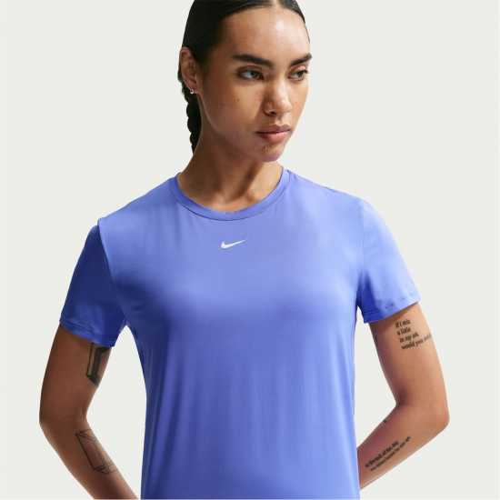 Nike Dri-Fit One Women's Standard Fit Short-Sleeve Top Sapphire Nike Dri-Fit One Women's Standard Fit Short-Sleeve Top Sapphire
