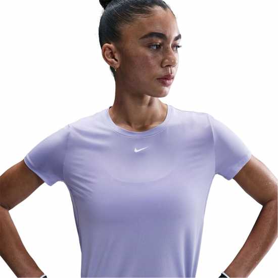 Nike Dri-Fit One Women's Standard Fit Short-Sleeve Top Сиренево 