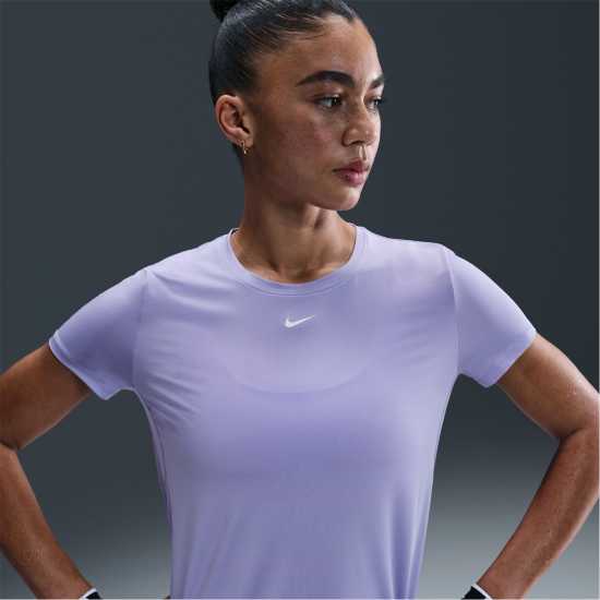 Nike Dri-Fit One Women's Standard Fit Short-Sleeve Top Сиренево 
