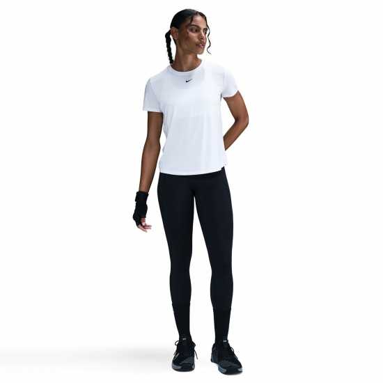 Nike Dri-Fit One Women's Standard Fit Short-Sleeve Top Бяло Nike Dri-Fit One Women's Standard Fit Short-Sleeve Top Бяло