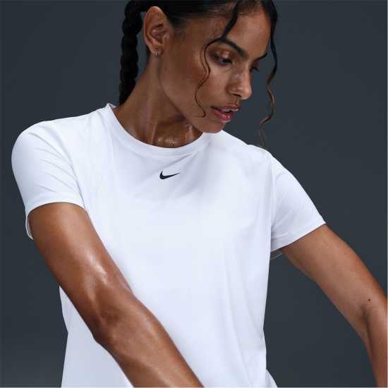 Nike Dri-Fit One Women's Standard Fit Short-Sleeve Top Бяло Nike Dri-Fit One Women's Standard Fit Short-Sleeve Top Бяло